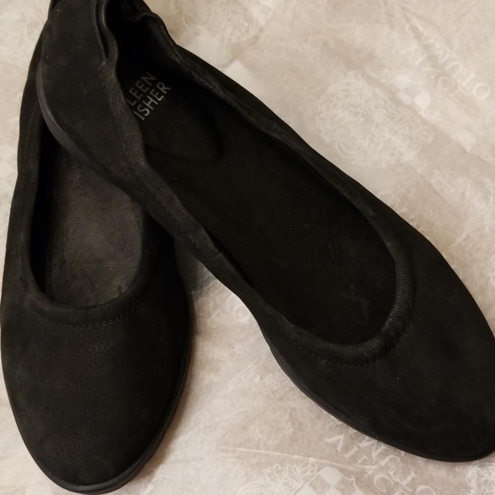 Eileen Fisher Honest Suede Slip Ons